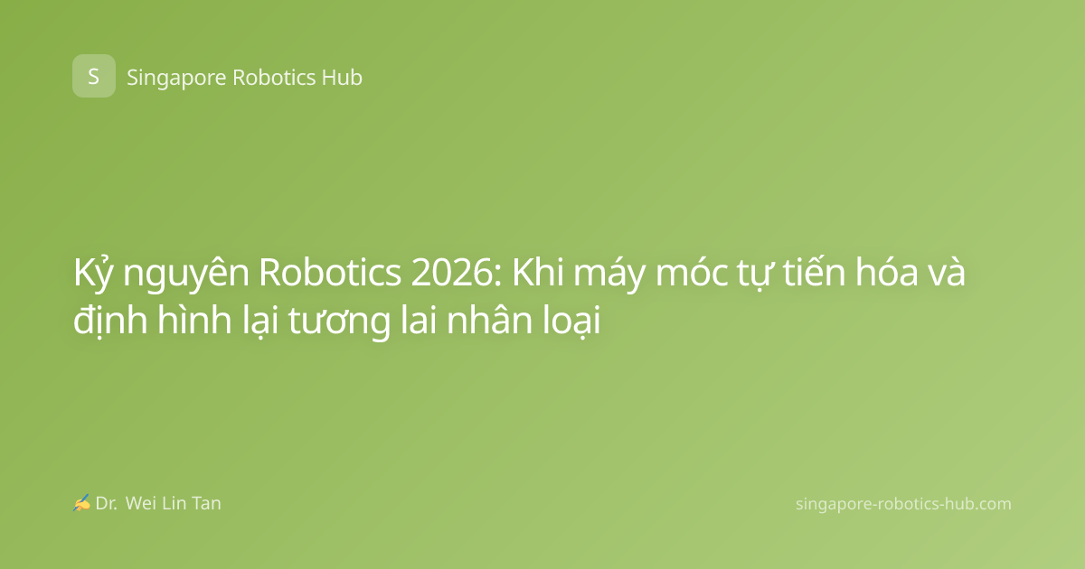 Kỷ nguyên Robotics 2026: Khi máy móc tự tiến hóa và định hình lại tương lai nhân loại