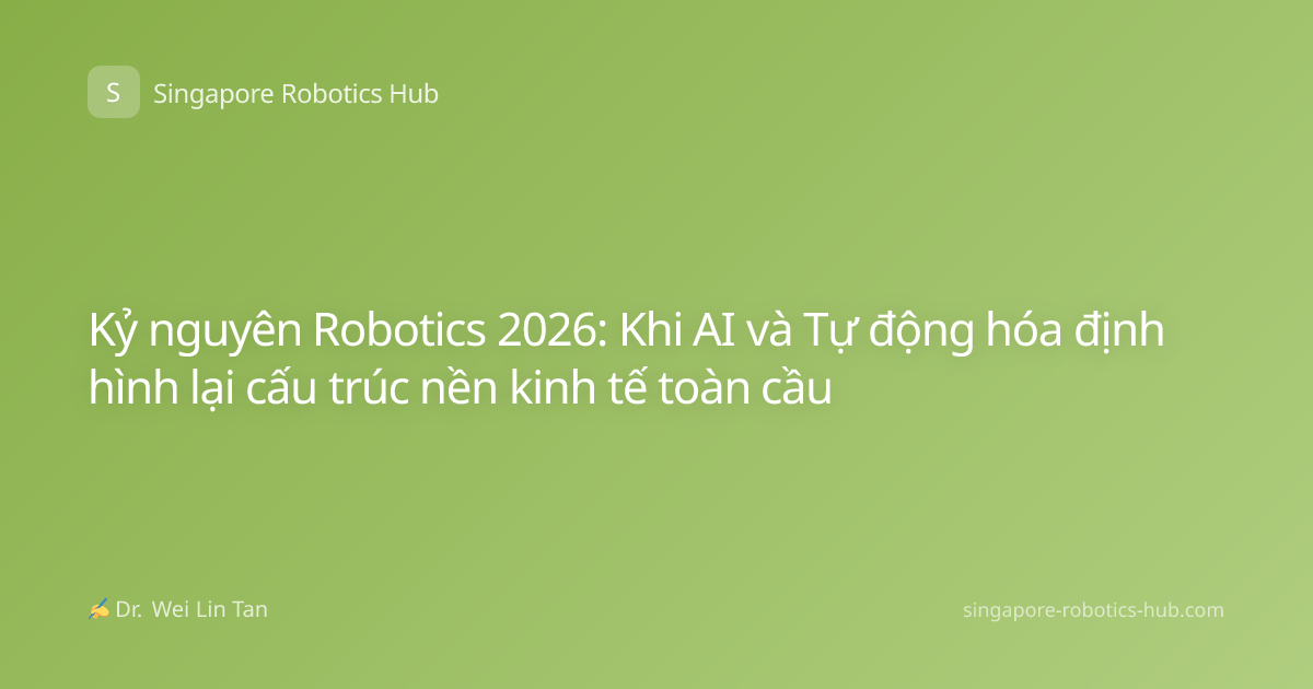Kỷ nguyên Robotics 2026: Khi AI và Tự động hóa định hình lại cấu trúc nền kinh tế toàn cầu